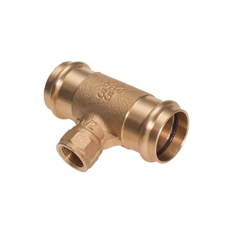 Lisovací T-kus CU Press 4130G d 42 x 1/2 x 42, vnitřní závit