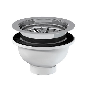 Dřezová výpusť T-739/II 6/4, nerez mřížka d 114 mm, Slovarm 418625