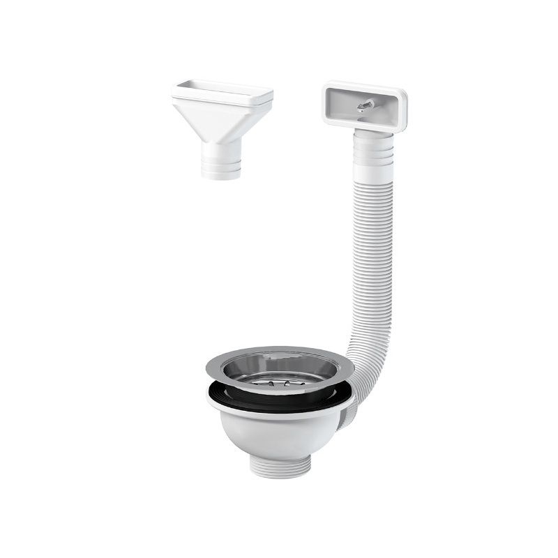 Dřezová výpusť T-739PBZ/II 6/4, nerez mřížka d 114 mm, Slovarm 418658