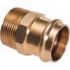 Lisovací přechodka CU Press 4243G d 15 x 1/2, vnější závit