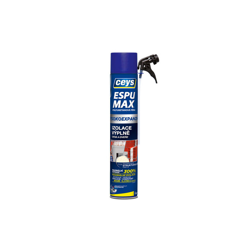 Pěna PU Ceys,Espumax pro izolaci a výplně 750ml