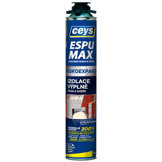 Pěna PU Ceys,Espumax pro izolaci a výplně 750ml pistolová