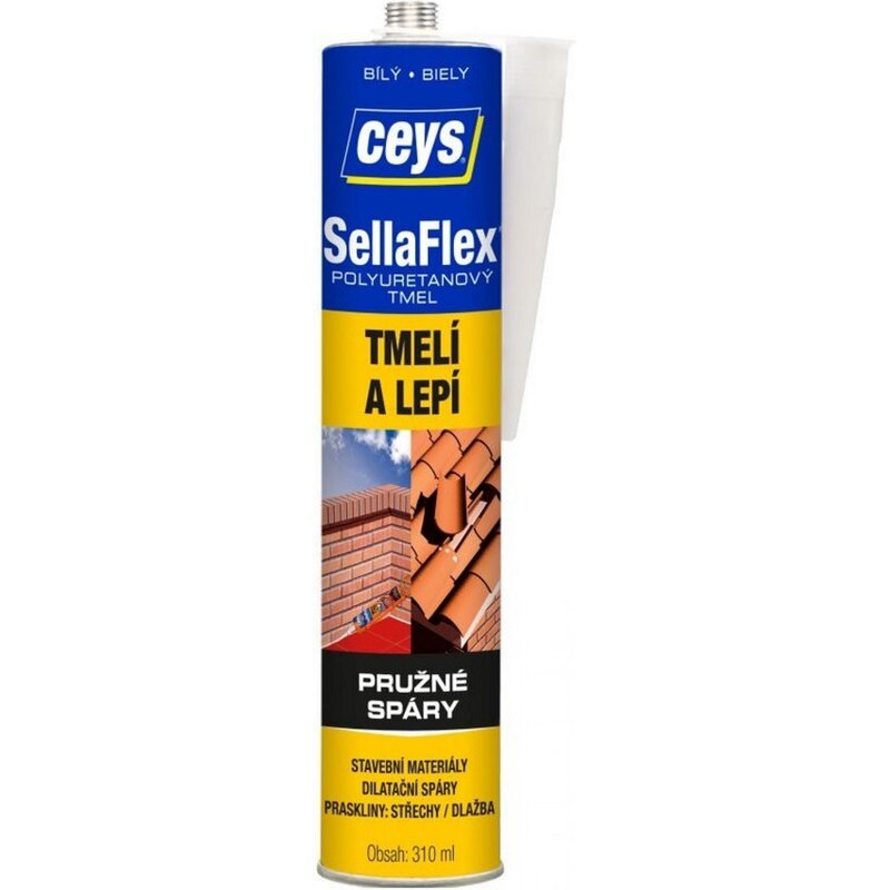 Tmel polyuretanový Ceys, SELLAFLEX bílý 310ml