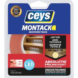 Páskové lepidlo Ceys, MONTACK LED, oboustranné 10m×8mm