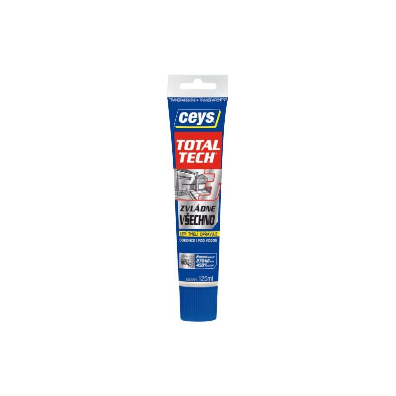 Lepidlo TOTAL TECH transparetní 125 ml, Ceys 42507242