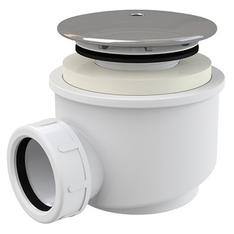 Vaničkový sifon A47CR 60, odpad 40 mm, chrom, Alcadrain A47CR-60