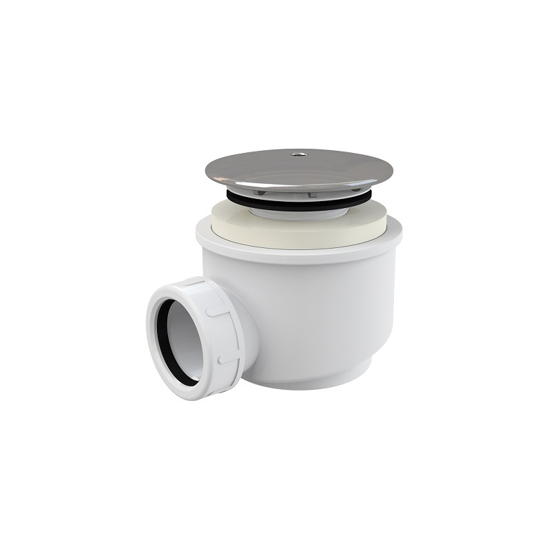 Vaničkový sifon A47CR 60, odpad 40 mm, chrom, Alcadrain A47CR-60