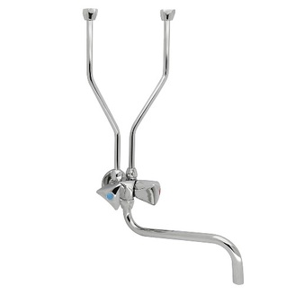 Dřezová, umyvadlová beztlaková baterie BE BOSA, chrom, nástěnná, Slovarm BE.1845.A