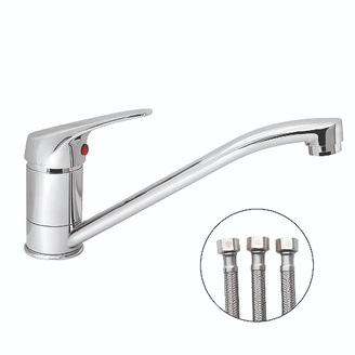 Dřezová, beztlaková baterie BE BOSA, chrom, stojánková, Slovarm 480273