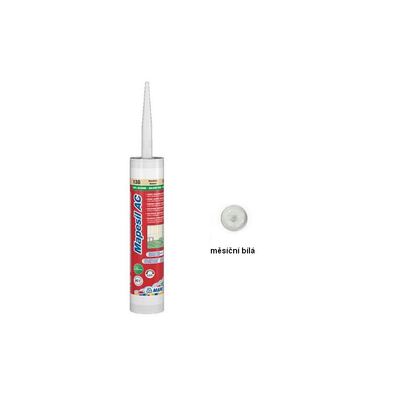 Silikon sanitární MAPESIL AC, měsíční bílá, 310 ml, Mapei 4810391IT