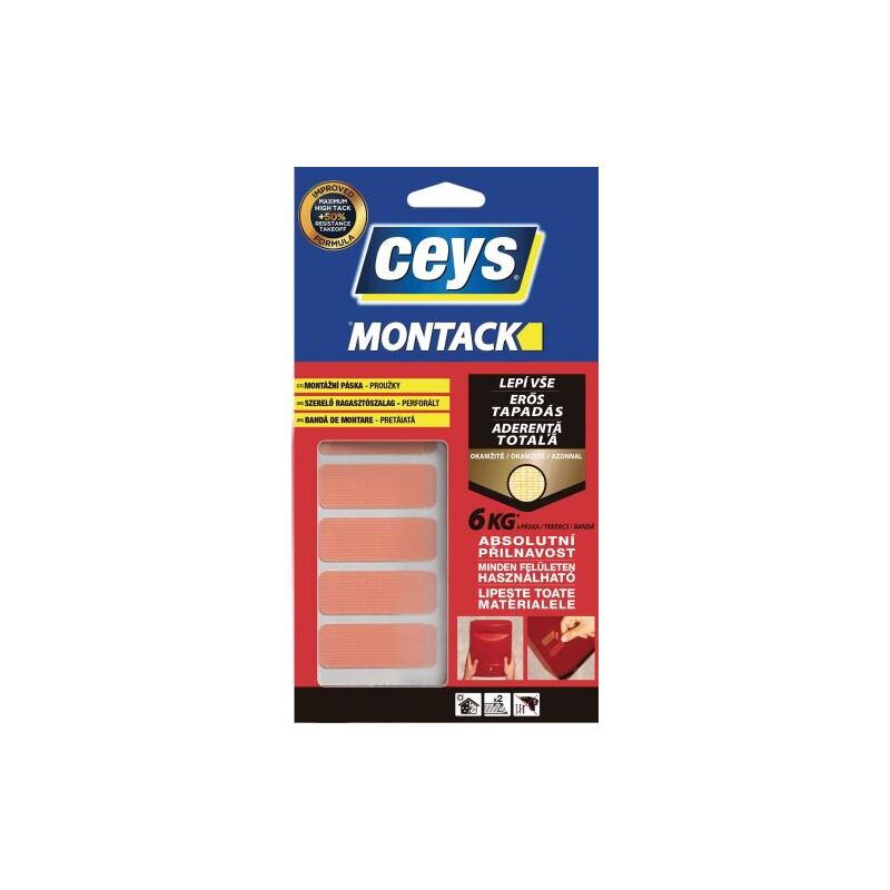 Páskové lepidlo Ceys, MONTACK Espress proužky 48mm×18mm