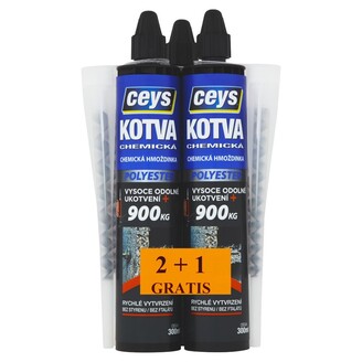 Kotva chemická Ceys, polyester 2+1