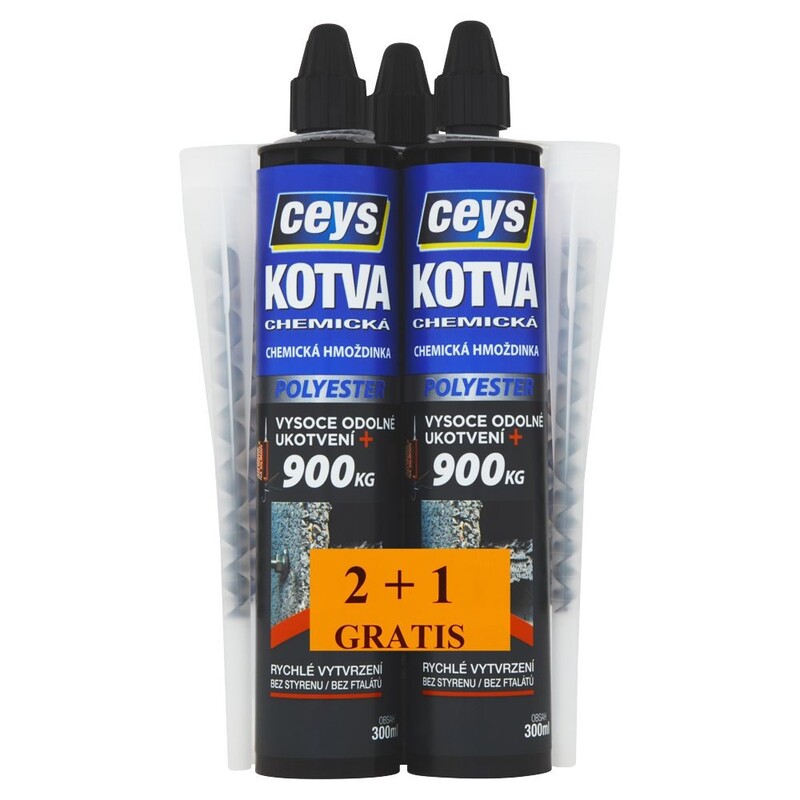 Kotva chemická Ceys, polyester 2+1