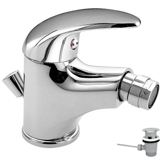 Bidetová baterie Metalia 55, chrom, stojánková, s výpustí, Novaservis 55011,0