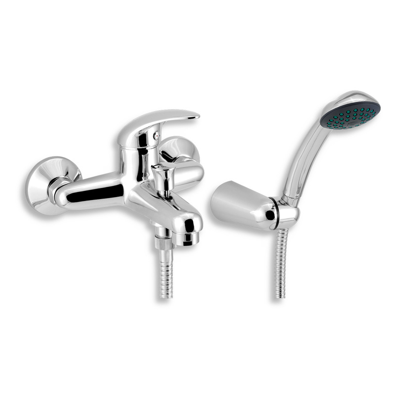 Vanová baterie Metalia 55 150 mm, chrom, nástěnná, s příslušenstvím, Novaservis 55020,0