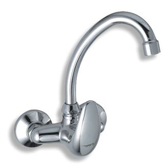 Umyvadlová baterie Metalia 55 100 mm, chrom, nástěnná, Novaservis 55034,0