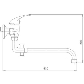 Umyvadlová paneláková baterie Metalia 55 100 mm, chrom, nástěnná, s příslušenstvím, Novaservis 55037,0