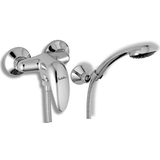 Sprchová baterie Metalia 55 150 mm, chrom, nástěnná, s příslušenstvím, Novaservis 55061,0