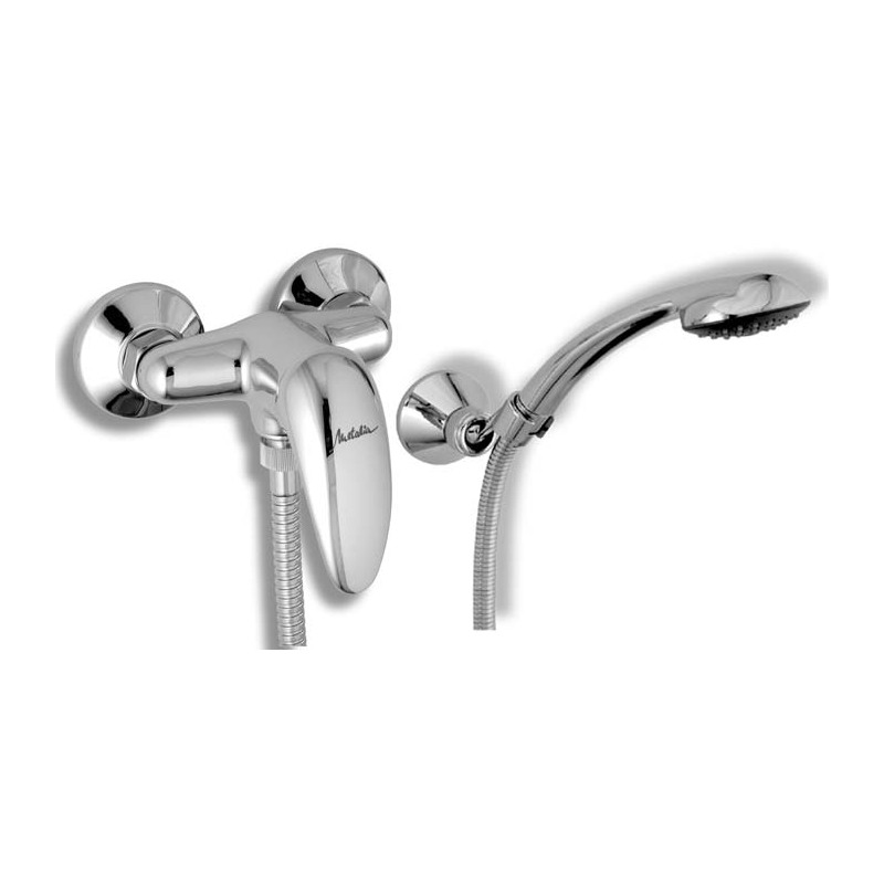 Sprchová baterie Metalia 55 150 mm, chrom, nástěnná, s příslušenstvím, Novaservis 55061,0