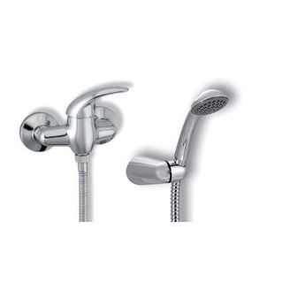 Sprchová baterie Metalia 55 100 mm, chrom, nástěnná, s příslušenstvím, Novaservis 55064,0
