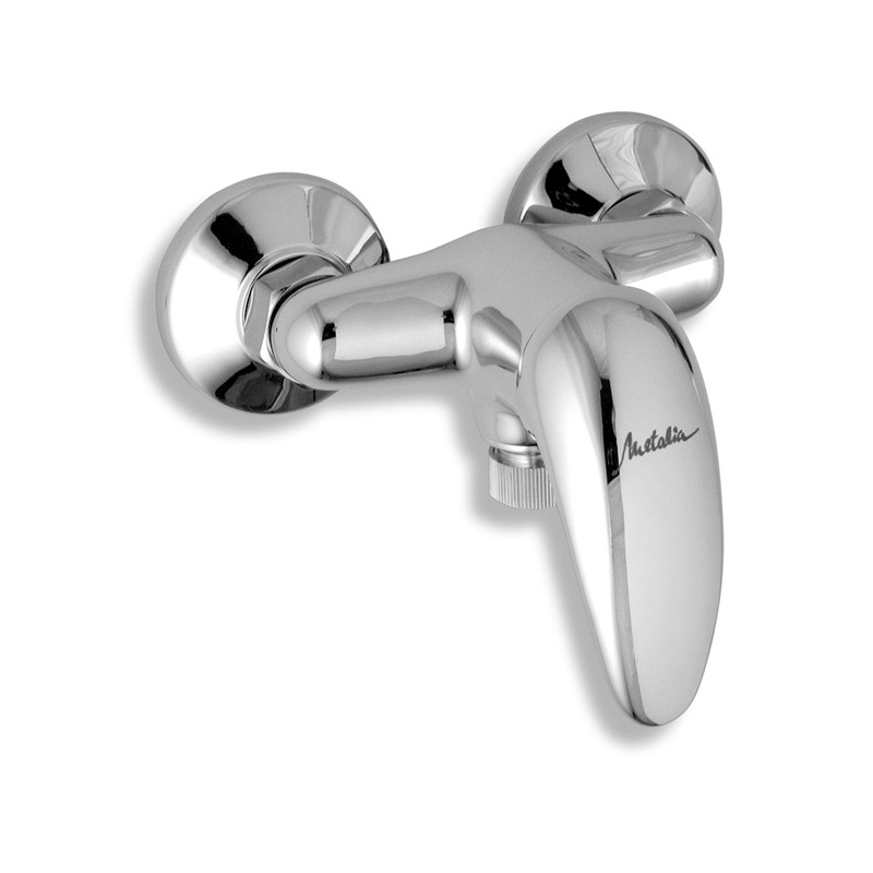 Sprchová baterie Metalia 55 100 mm, chrom, nástěnná, bez příslušenství, Novaservis 55065/1,0