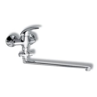 Umyvadlová paneláková baterie Metalia 55 150 mm, chrom, nástěnná, bez příslušenství, Novaservis 55072/1,0