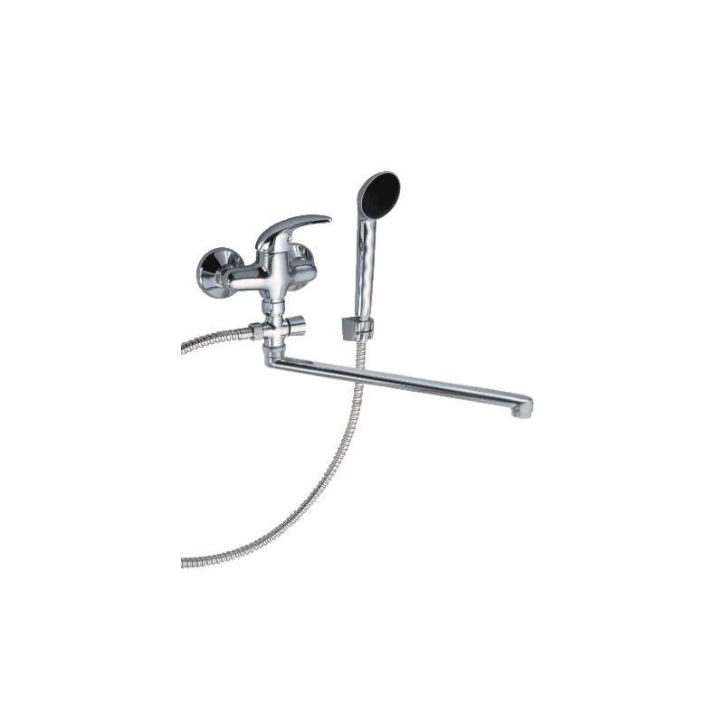 Umyvadlová paneláková baterie Metalia 55 100 mm, chrom, nástěnná, s příslušenstvím, Novaservis 55073,0