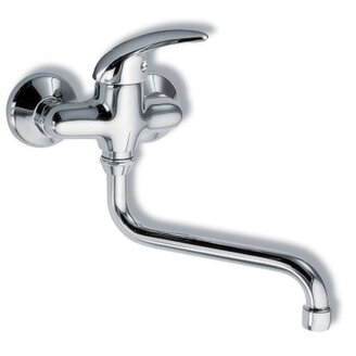 Umyvadlová baterie Metalia 55 100 mm, chrom, nástěnná, Novaservis 55074/T,0