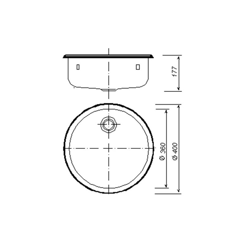 Kuchyňský nerezový dřez Norma 556 UT pr. 360 mm
