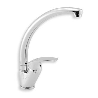 Dřezová baterie Metalia 57, chrom, stojánková, Novaservis 57014,0