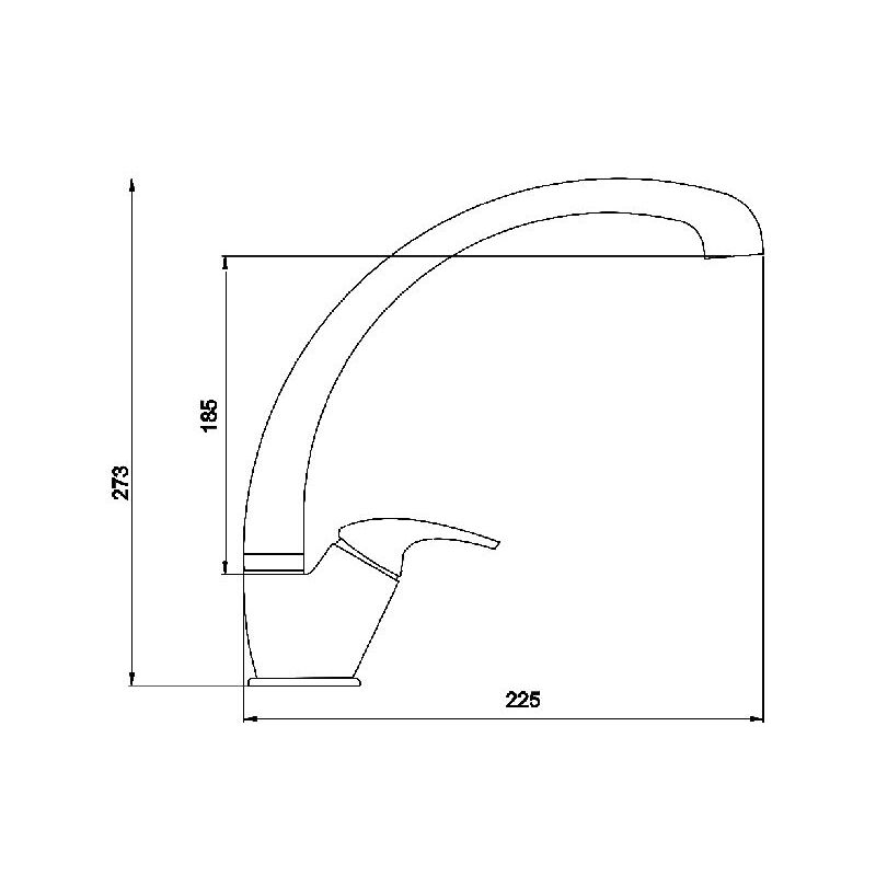 Dřezová baterie Metalia 57, chrom, stojánková, Novaservis 57014,0