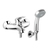 Vanová baterie Metalia 57 150 mm, chrom, nástěnná, s příslušenstvím, Novaservis 57020,0