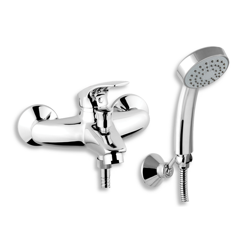 Vanová baterie Metalia 57 150 mm, chrom, nástěnná, s příslušenstvím, Novaservis 57020,0