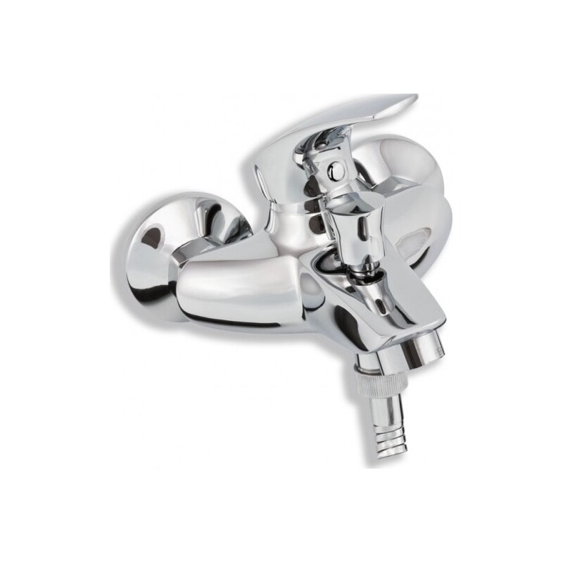 Vanová baterie Metalia 57 100 mm, chrom, nástěnná, bez příslušenství, Novaservis 57024/1,0