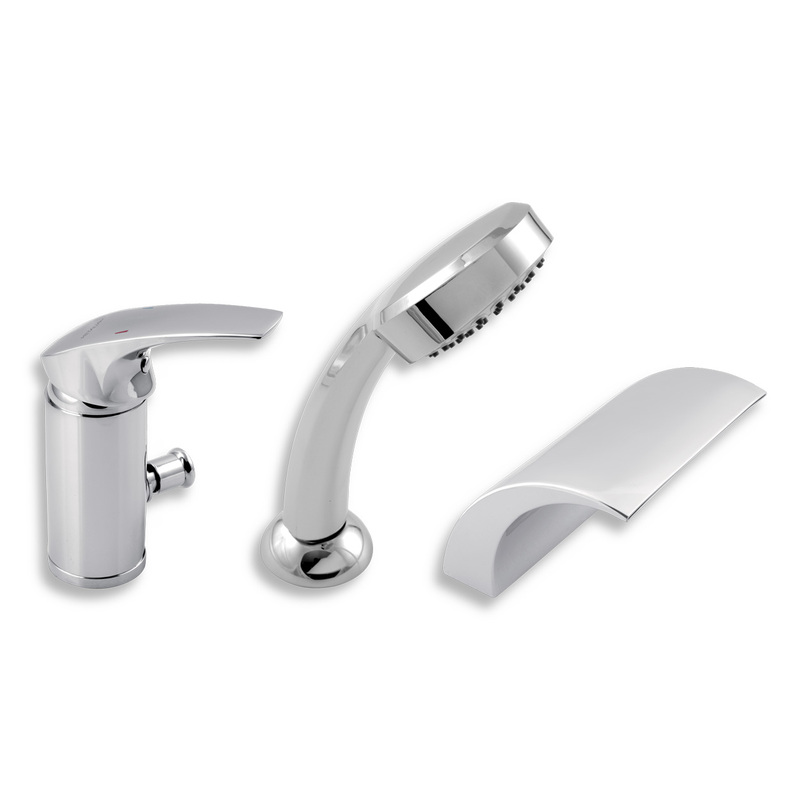 Vanová baterie Metalia 57, chrom, stojánková víceotvorová, bez příslušenství, Novaservis 57047,0