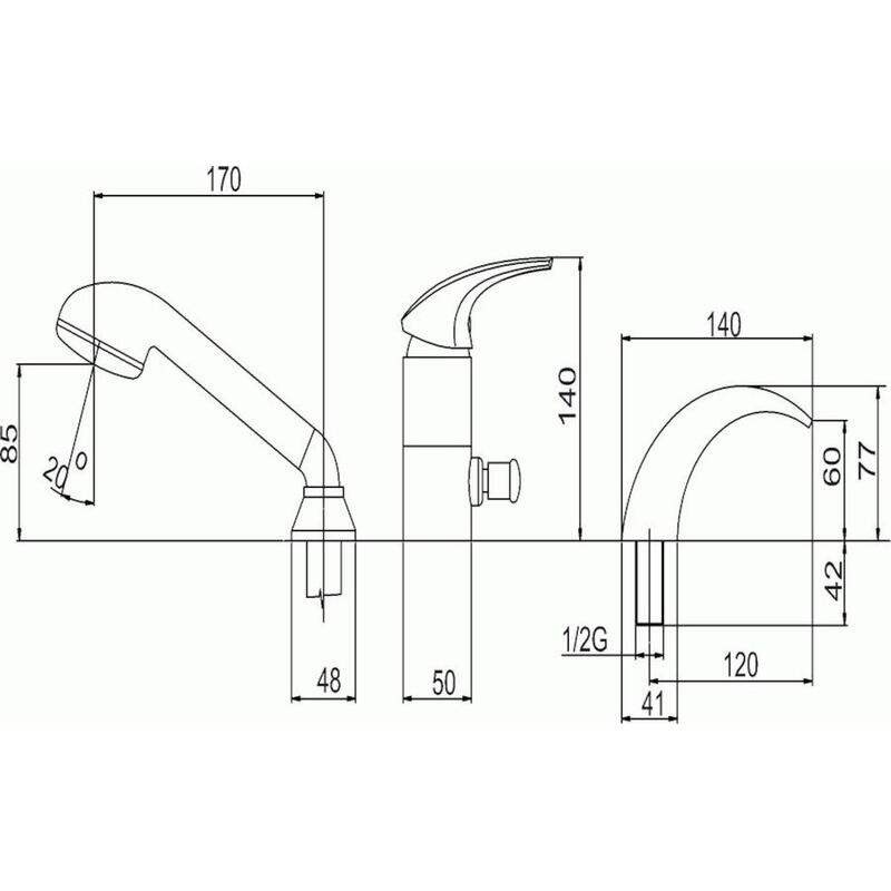 Vanová baterie Metalia 57, chrom, stojánková víceotvorová, bez příslušenství, Novaservis 57047,0