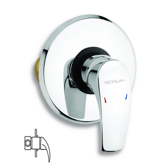 Sprchová baterie Metalia 57, chrom, podomítková, bez příslušenství, Novaservis 57050,0