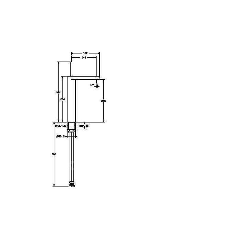 Umyvadlová baterie Stela, chrom, stojánková, Hansa 57102201
