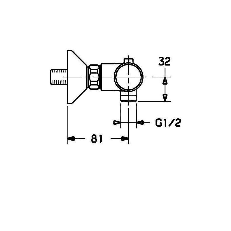Sprchová baterie HANSAUNITA 150 mm, chrom, nástěnná, termostatická, bez příslušenství, Hansa 58130101