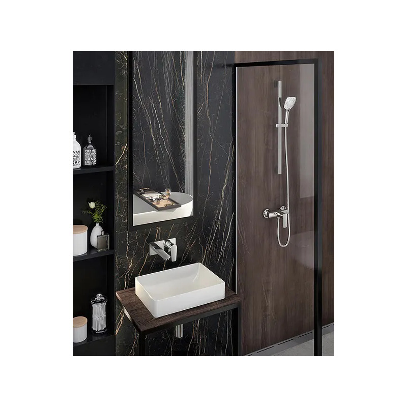 Dřezová/umyvadlová baterie Metalia 58, chrom, podomítková, Novaservis 58200,0