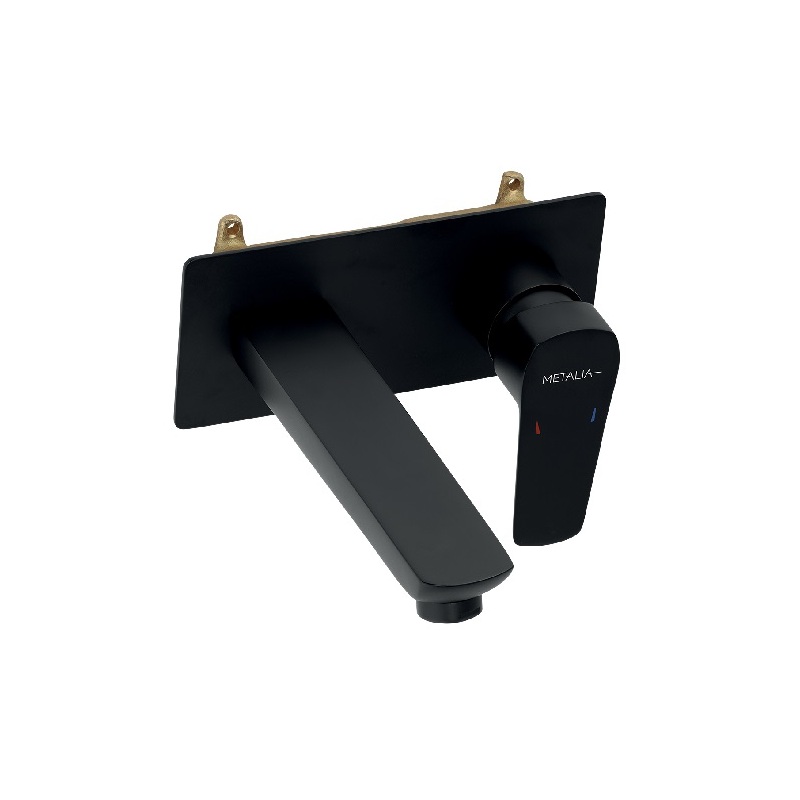 Umyvadlová/Dřezová baterie Metalia 58, černý, podomítková, Novaservis 58200,5