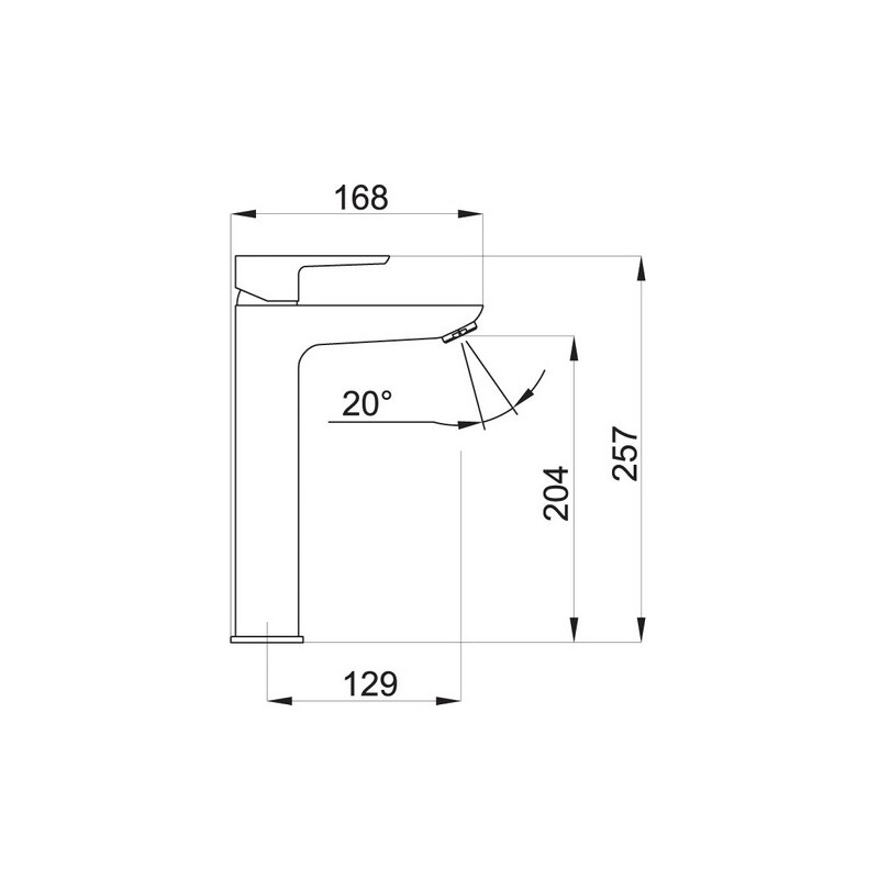 Umyvadlová baterie Metalia 58, černá/mat, stojánková, bez výpusti, Novaservis 58501/1,5