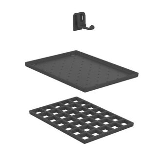 Odkládací souprava pro výlevku Multiset, antracit, Sanit 60006000099