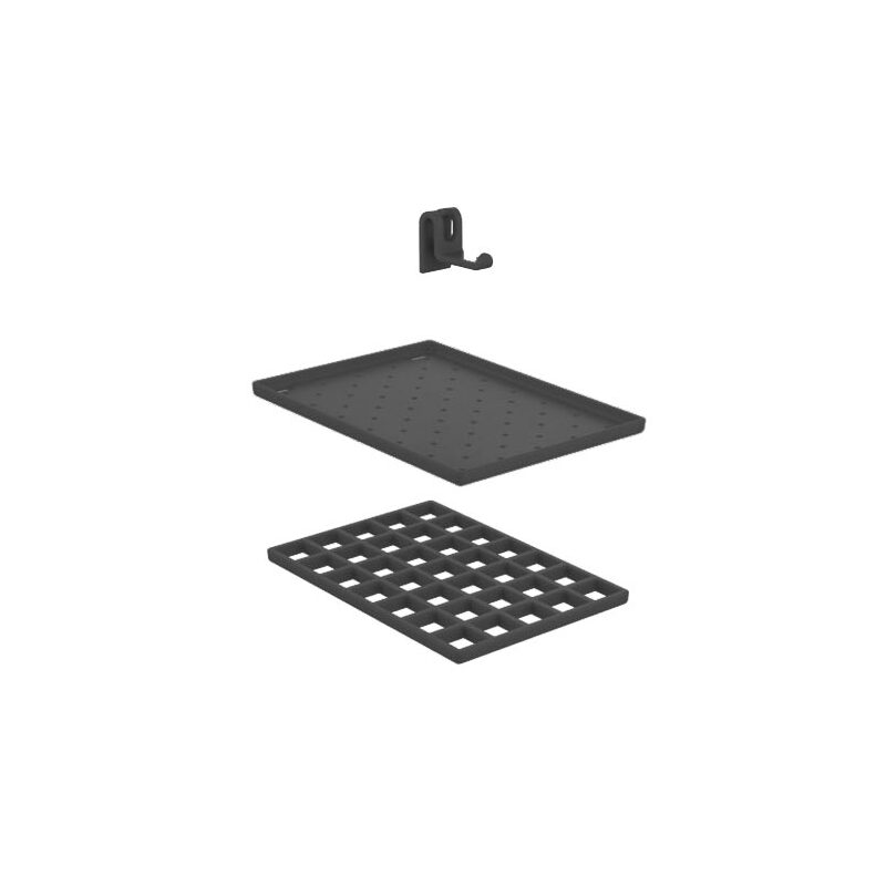 Odkládací souprava pro výlevku Multiset, antracit, Sanit 60006000099