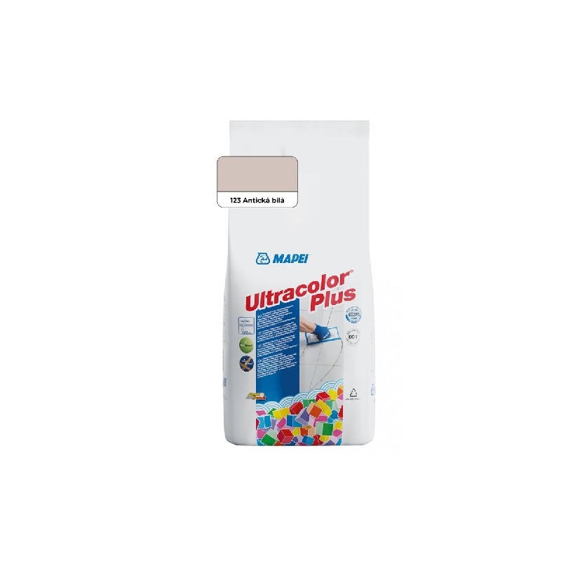 Spárovací hmota ULTRACOLOR PLUS, 123 antická bílá, 2 kg, Mapei 60012328A