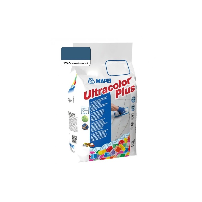 Spárovací hmota ULTRACOLOR PLUS, 169 ocelově modrá, 5 kg, Mapei 60016945A