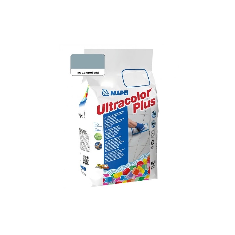 Spárovací hmota ULTRACOLOR PLUS, 176 zelenošedá, 5 kg, Mapei 60017645A
