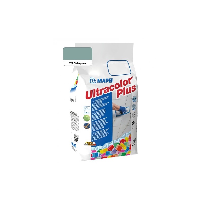 Spárovací hmota ULTRACOLOR PLUS, 177 šalvějová, 5 kg, Mapei 60017745A