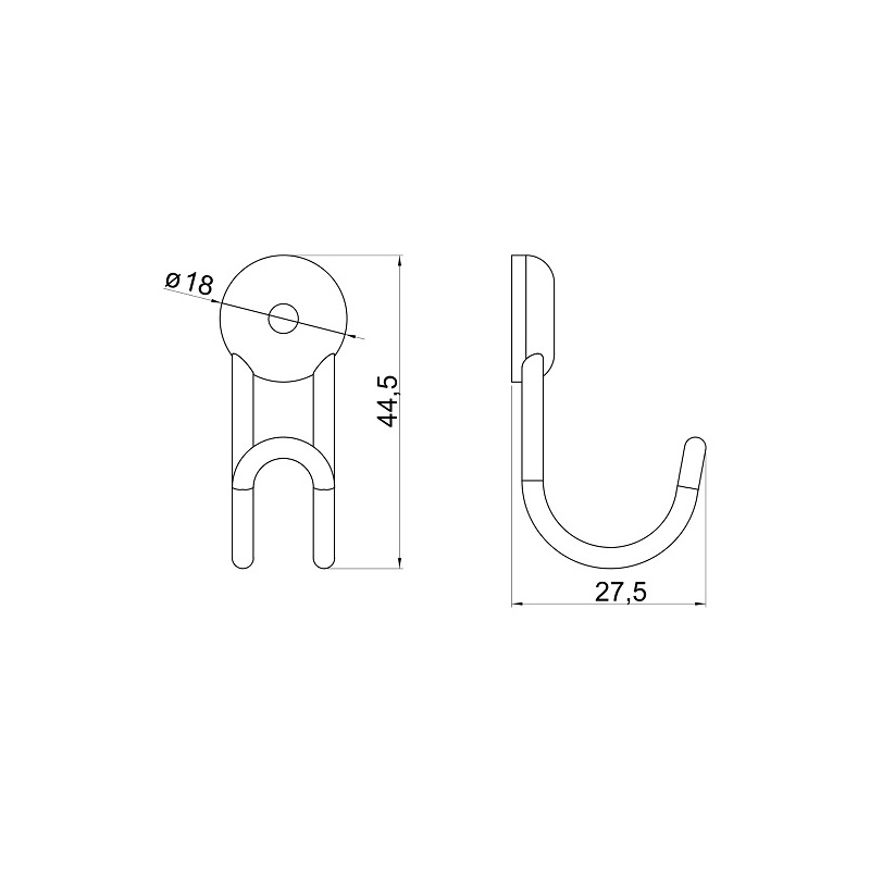 Háček Metalia Drátěný program, chrom, Novaservis, 6009,0
