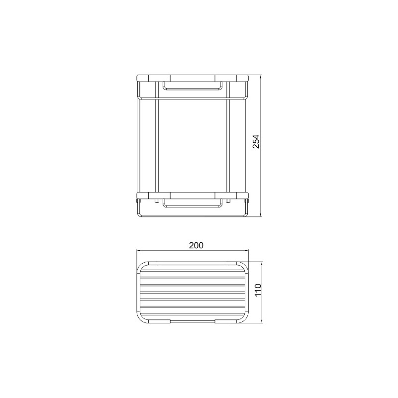 Polička dvojitá Metalia Drátěný program, chrom, Novaservis, 6073,0